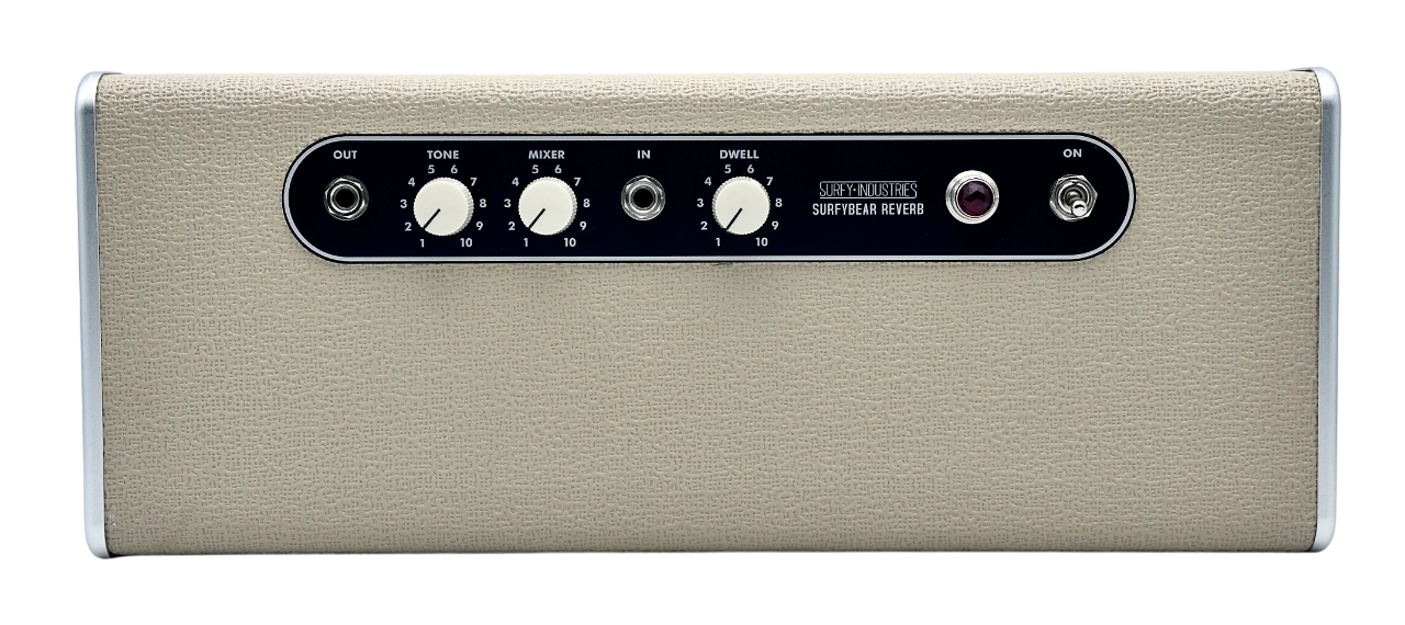 Surfy Industries SurfyBear Reverb Pedal Classic Blonde with SurfyPan Extra